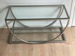 Art deco stijl tafel/ site table rvs, Huis en Inrichting, Tafels | Sidetables, Gemachtigd in de EU, 50 tot 100 cm, Art deco, Gemachtigd in de EU