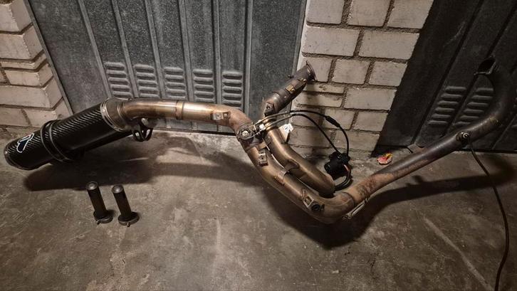 848 uitlaat systeem met termignoni dempers, Motoren, Onderdelen | Ducati, Ophalen of Verzenden