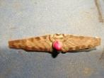 broche, zilver met bloedkoraal ,Amsterdamse school, Sieraden, Tassen en Uiterlijk, Broches, Ophalen of Verzenden, Gebruikt, Zilver