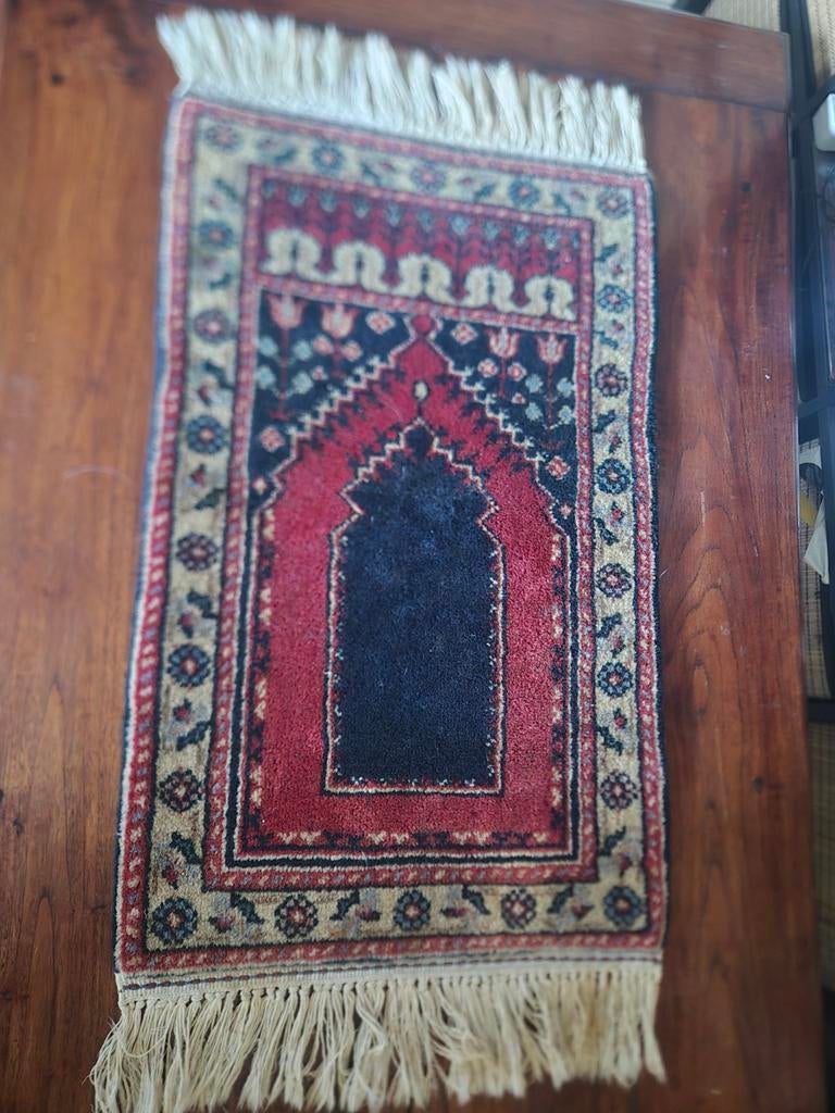 Vintage Afghaans Gebedskleed Handgeknoopt, Antiek en Kunst, Antiek | Kleden en Textiel, Ophalen of Verzenden