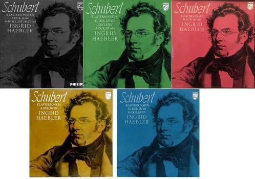 Ingrid Haebler Franz Schubert - Klaviersonaten 5 LP, Cd's en Dvd's, Vinyl | Klassiek, Zo goed als nieuw, Romantiek, Kamermuziek