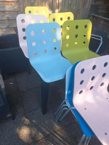 4x Ikea Jules stoelen + 5 zittingen en nog een onderstel beschikbaar voor biedingen