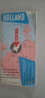Oud kaart van Holland  (ANVV), Gelezen, Ophalen of Verzenden, Landkaart, 1800 tot 2000