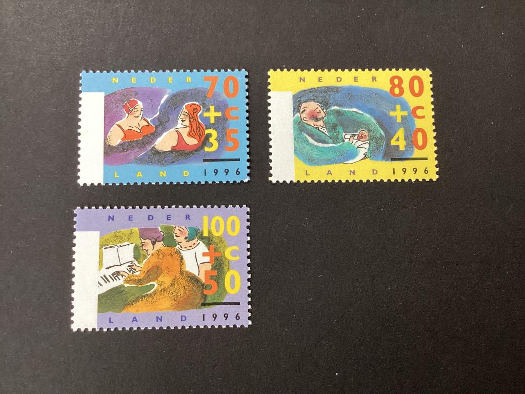 1996, Zomerzegels, 1673-1675, Postzegels en Munten, Postzegels | Nederland, Verzenden, Na 1940, Postfris