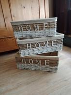 3 Leuke Rieten ( Home ) Manden, Ophalen of Verzenden, Rechthoekig, Riet
