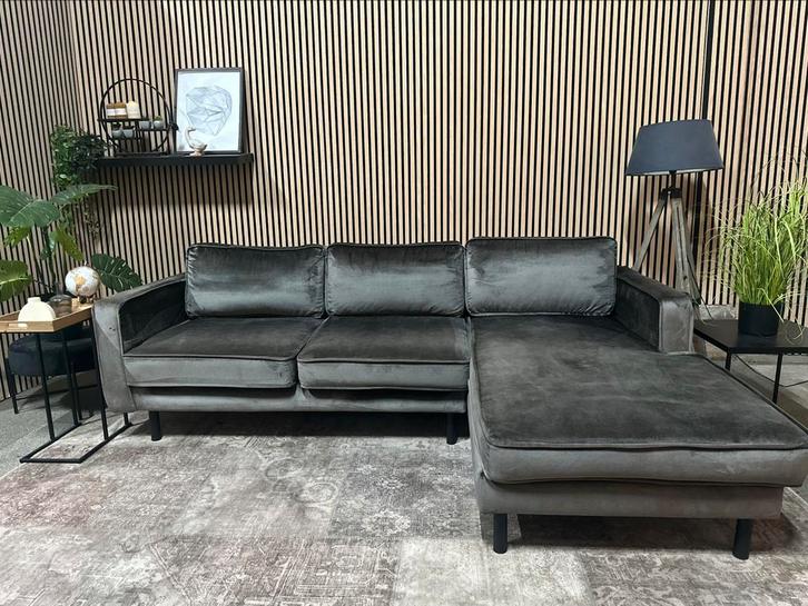 “GRATIS LEVERING” Gave velvet hoekbank! 240x165, Huis en Inrichting, Banken | Bankstellen, Zo goed als nieuw, Hoekbank, Vierpersoons of meer