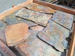 Multicolor Slate leisteen flagstones breukruw € 35,95 p/m2, Ophalen, Nieuw, Natuursteen, Terrastegels