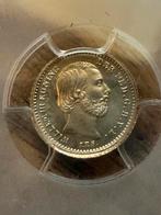 5 cent willem III 1887 ms66, Ophalen, Koning Willem III, Zilver, Losse munt