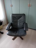 Leolux leren draaistoel fauteuil, Huis en Inrichting, Ophalen, Gebruikt, 50 tot 75 cm, Leer