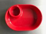 Rood schaaltje ovaal Pt melamine met ronde uitsparing, Huis en Inrichting, Keuken | Servies, Overige materialen, Bord(en), Ophalen of Verzenden