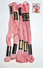 15x DMC mouline, roze 3326, Hobby en Vrije tijd, Borduren en Borduurmachines, Mulhouse, France, Ophalen of Verzenden, Borduurgaren of Zijde