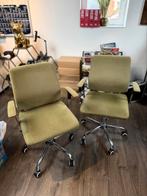 2x Ergonomische Bureaustoel Olijfgroen – Verstelbaar, Huis en Inrichting, Bureaustoelen, Ophalen, Ergonomisch, Zo goed als nieuw