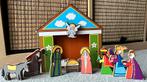 Kerststal houten blokken, Diversen, Kerst, Ophalen of Verzenden, Gebruikt