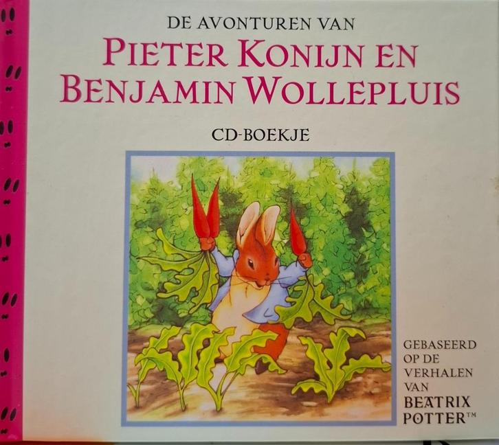 Beatrix Potter konijn en Benjamin wollenpluis boekje + cd, Cd's en Dvd's, Cd's | Kinderen en Jeugd, Zo goed als nieuw, Ophalen of Verzenden