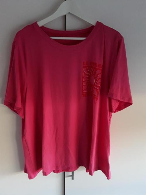 Shein Curve Roze T-shirt Met Rode Opdruk Maat 4XL, Kleding | Dames, Grote Maten, Nieuw, Shirt of Top, Roze, Ophalen of Verzenden
