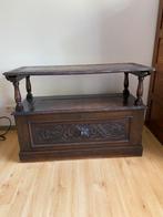 Antiek kleptafeltje - houtbewerking, Ophalen, Minder dan 50 cm, Gebruikt, 100 tot 150 cm