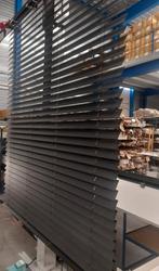1 x houten jaloezieen 70 mm sunway electrisch., Ophalen, Zo goed als nieuw, Zwart, 200 cm of meer