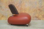Als NIEUW! rode leren Leolux Pallone design fauteuils!, Leolux, Ophalen of Verzenden, Kreas, Kreas