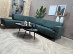 ZGAN Henders en Hazel Baltimore Hoekbank - Groen - 285 x 225, Huis en Inrichting, Banken | Bankstellen, 250 tot 300 cm, Microleer kwaliteit hoekbank groen industrieel modern