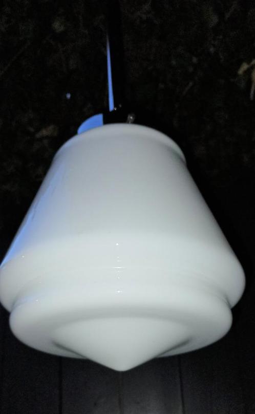 hanglamp /design schoollamp met chroom pendel - geen Gispen, Huis en Inrichting, Lampen | Hanglampen, Gebruikt, 75 cm of meer
