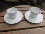 Andree Putman porselein espresso kop en schotels, Nespresso, Huis en Inrichting, Gebruikt, Verzenden, Overige stijlen, Kop(pen) en/of Schotel(s)