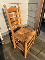 Mooie, stevige houten stoel met rieten zitting 2 stuks, Antiek en Kunst, Ophalen