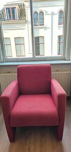 Montel Stoel - Rode Bekleding, Gebruikt, 75 tot 100 cm, Ophalen of Verzenden, 75 tot 100 cm