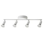 Ikea Krusnate, 4 spots ceiling lamp, Ophalen, Halogeen, Metaal of Aluminium, Zo goed als nieuw