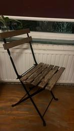 Twee ikea stoelen met een opklap tafeltje, Tuin en Terras, Tuinstoelen, Ophalen, Zo goed als nieuw, Hout