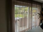 Taupe Vitrage Gordijnen - 360x245 cm & 65x217 cm, Ophalen, Zo goed als nieuw, Beige, 200 cm of meer