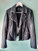 Stoere leren jas all saints – (€269 nieuwprijs), Maat 38/40 (M), Zwart, Ophalen of Verzenden, Zo goed als nieuw