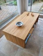 Leolux salontafel massief hout, Huis en Inrichting, 50 tot 100 cm, Rechthoekig, Ophalen of Verzenden, Zo goed als nieuw