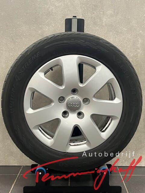 Audi Q7 18 inch lichtmetalen velgen met winterbanden, Auto-onderdelen, Banden en Velgen, Banden en Velgen, Winterbanden, 18 inch