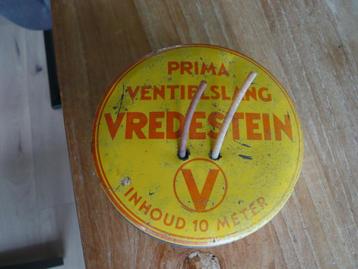 oud Vredestein blikje met ventielslang beschikbaar voor biedingen