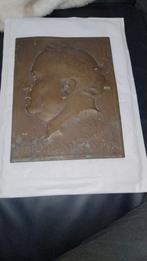 👉 Zware bronzen plaat van Abraham Kuypers 1837-1920, Ophalen of Verzenden