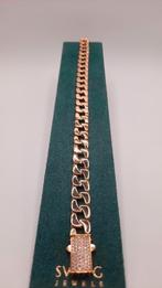 Gouden coban link armband 14kt, Www.bredajuwelier.nl, Nieuw, Ophalen of Verzenden, Www.bredajuwelier.nl