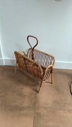 Vintage rotan krantenbak lectuurbak, Ophalen of Verzenden, Gebruikt