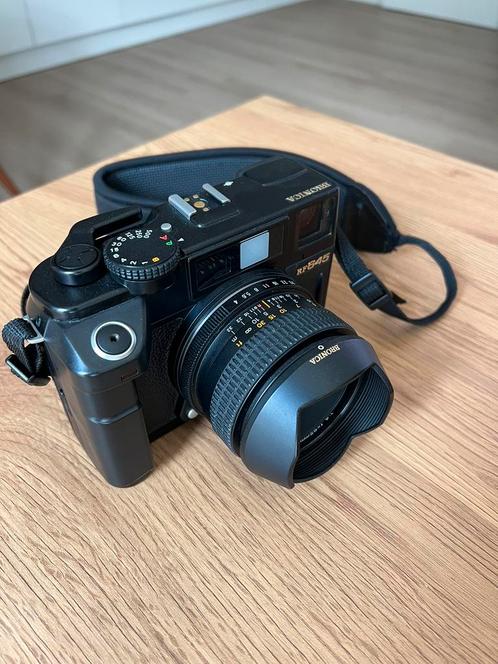 Bronica RF645 + Zenzanon 65mm F/4 lens in perfecte staat, Audio, Tv en Foto, Fotocamera's Analoog, Gebruikt, Compact, Overige Merken