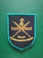 Embleem Korps Commando Troepen/ NUNCAUT NUNQUAM, Verzamelen, Militaria | Algemeen, Ophalen of Verzenden, Landmacht, Nederland