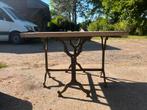 Eiken terras tafel gietijzer onderstel of eiken eettafel, Ophalen