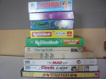 Stratego; Rummikub woord; 4 op n rij; Onderuit etc. beschikbaar voor biedingen