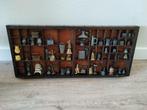 Letterbak antiek met veel  tinnen letterbak miniaturen, Ophalen of Verzenden