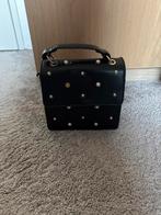 Zwarte Handtas met Parel Details, Gebruikt, Zwart, Ophalen of Verzenden, Met slot