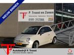 Fiat 500 1.2 Lounge Automaat/Panoramadak/Lederen bekleding/A, Gebruikt, 1242 cc, 4 cilinders, Wit