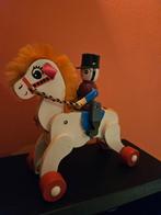 Houten Trekpaard met ruiter, Ophalen of Verzenden