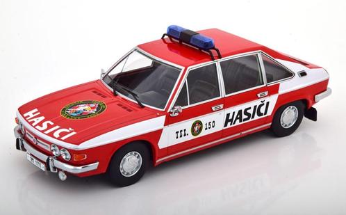 Jsn Triple9 1:18 Tatra 613, Brandweer Tsjechie 1979 rood wit, Hobby en Vrije tijd, Modelauto's | 1:18, Nieuw, Auto, Overige merken