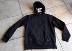 Hoodie Heartless zwart met doodskop rolsjaaltje maat S, Ophalen of Verzenden, Gedragen, Zwart