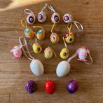 18x Paasdecoratie pasen paaseieren diverse paashangers, Diversen, Ophalen of Verzenden, Gebruikt