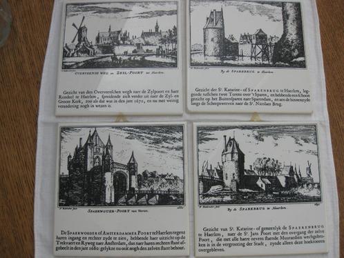 Haarlem, afbeeldingen van oude bruggen en poorten., Antiek en Kunst, Antiek | Wandborden en Tegels, Ophalen