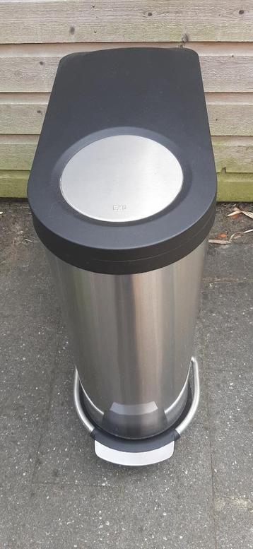 EKO Viva Prullenbak 20+16 liter mat RVS beschikbaar voor biedingen